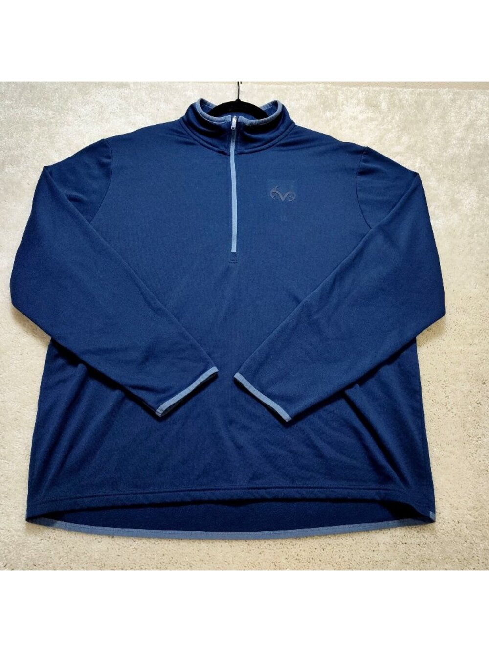 Realtree 1/4-Zip Pullover Sweatshirt Fleece-Lined Long Sleeve Mock Neck Men 2XL